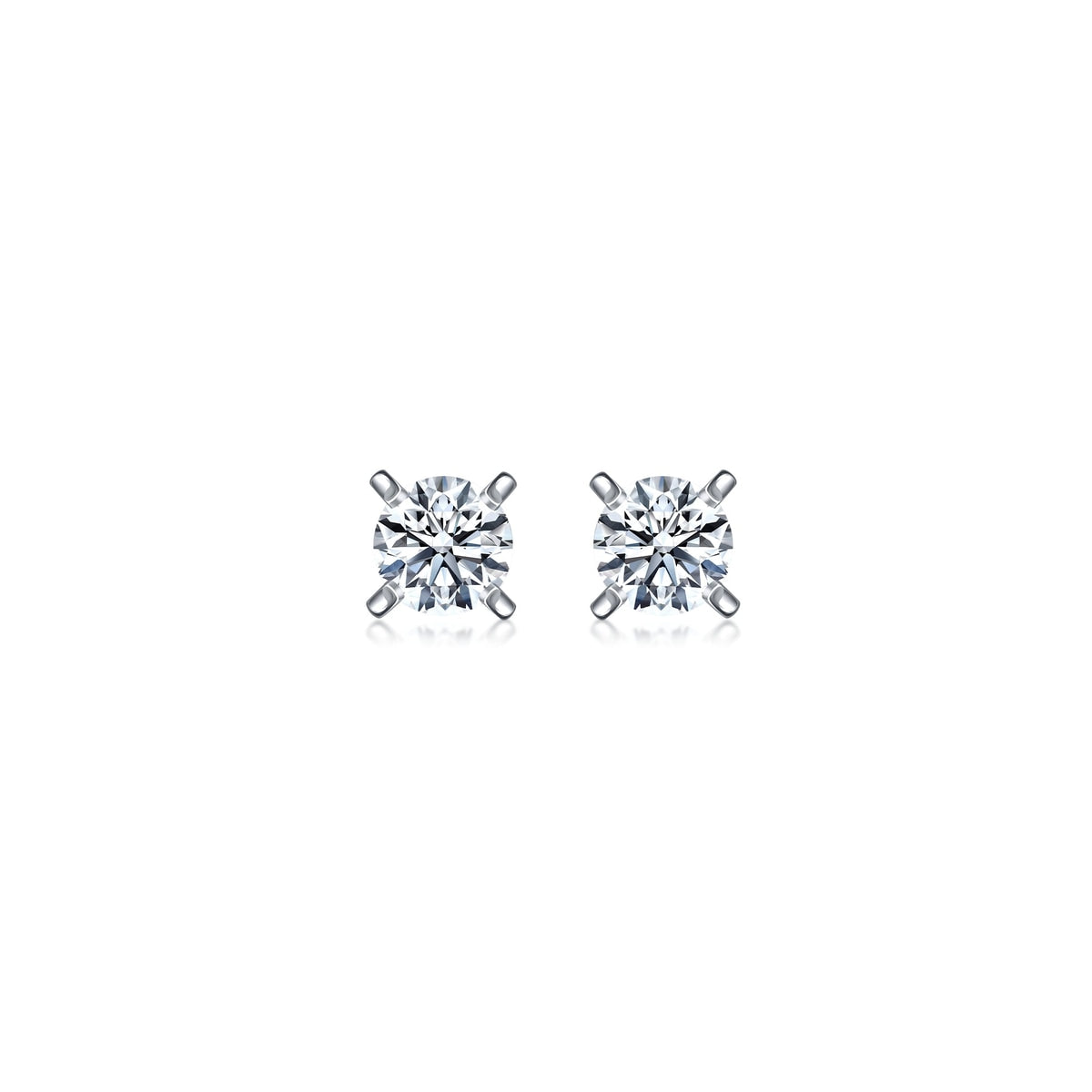 PROMESSA 'As One' 18K White Gold Diamond Earrings