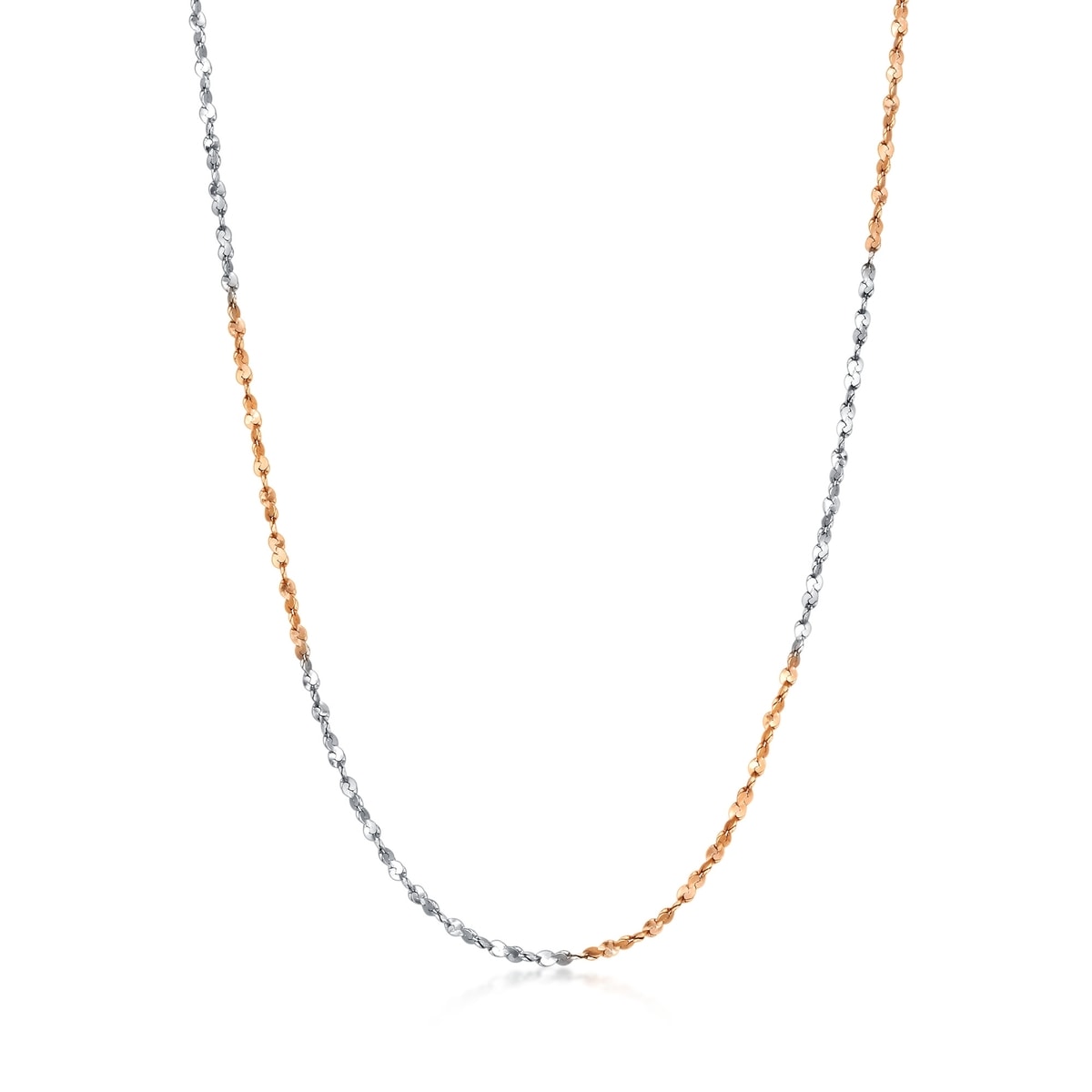 18K White & Red Gold Necklace