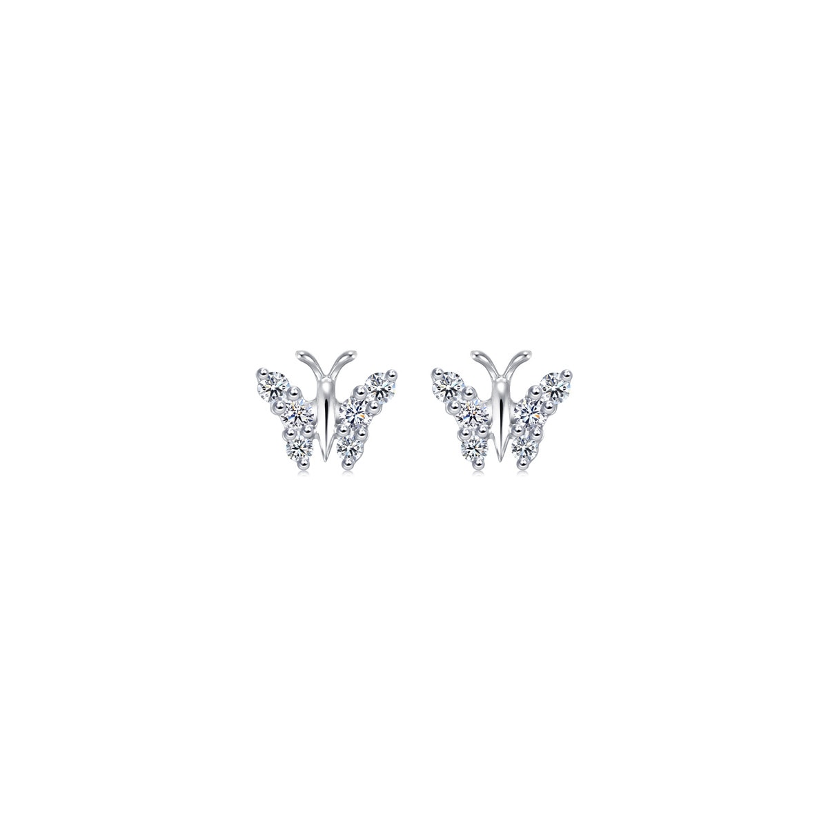 18K White Gold Diamond Earrings