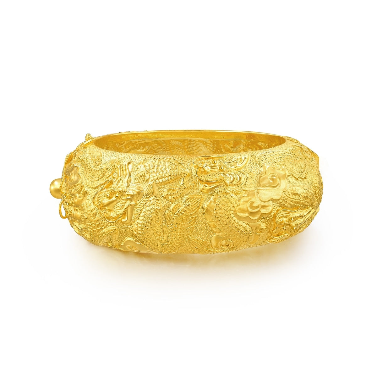 Dragon & Phoenix' 999.9 Gold Bangle