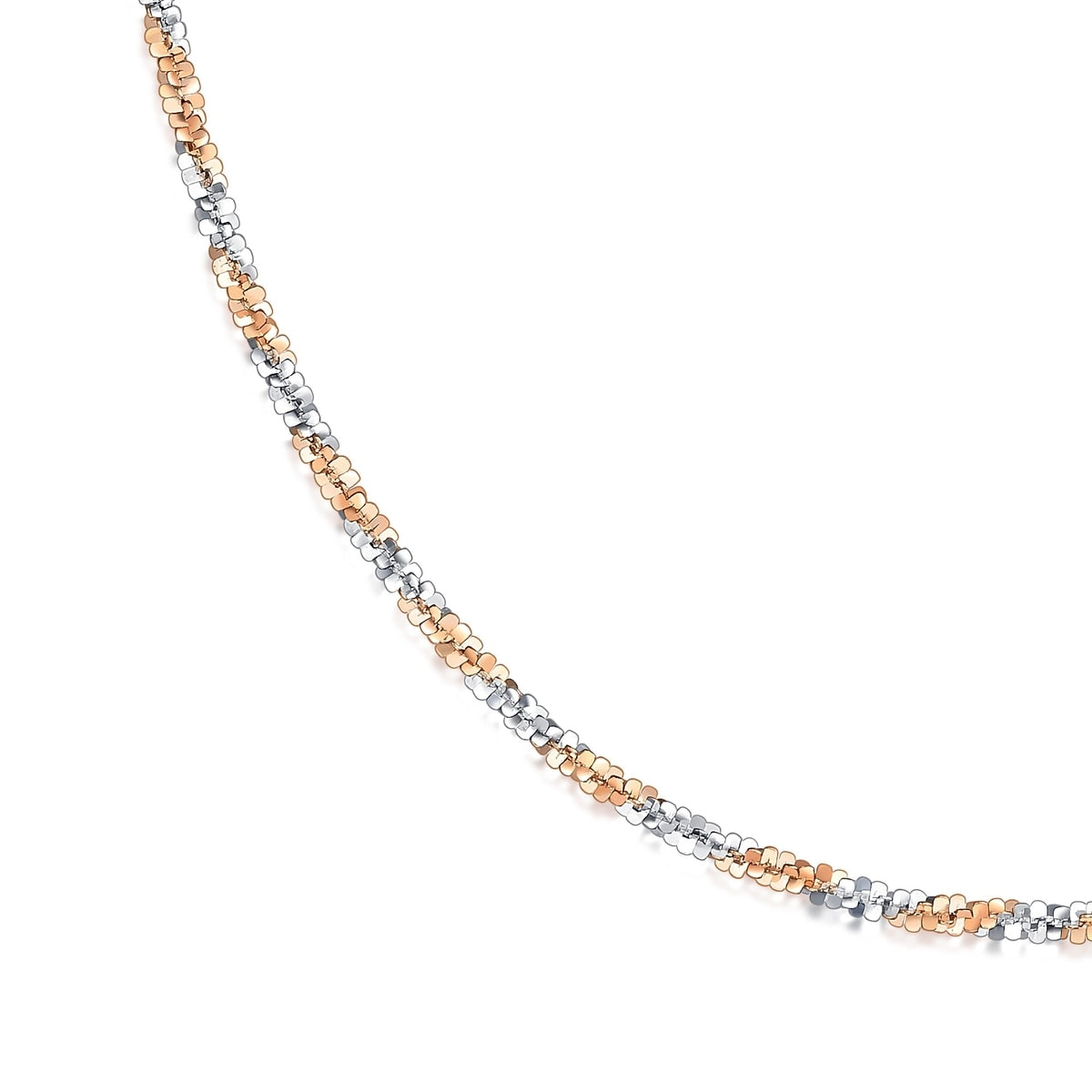 18K White & Red Gold Necklace