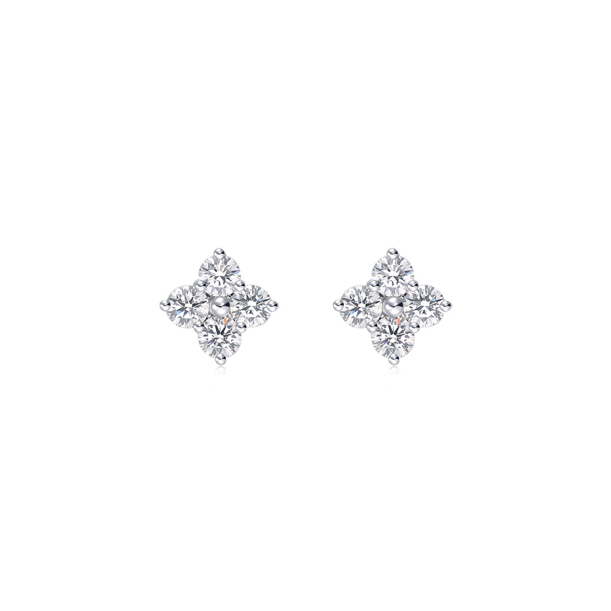 18K/750 Gold (White) Diamond Earrings