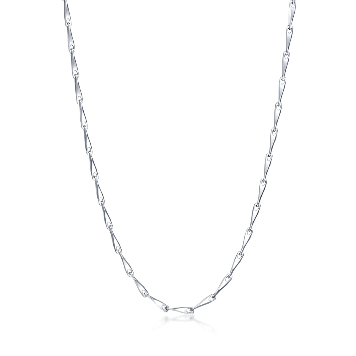18K White Gold Chain Necklace