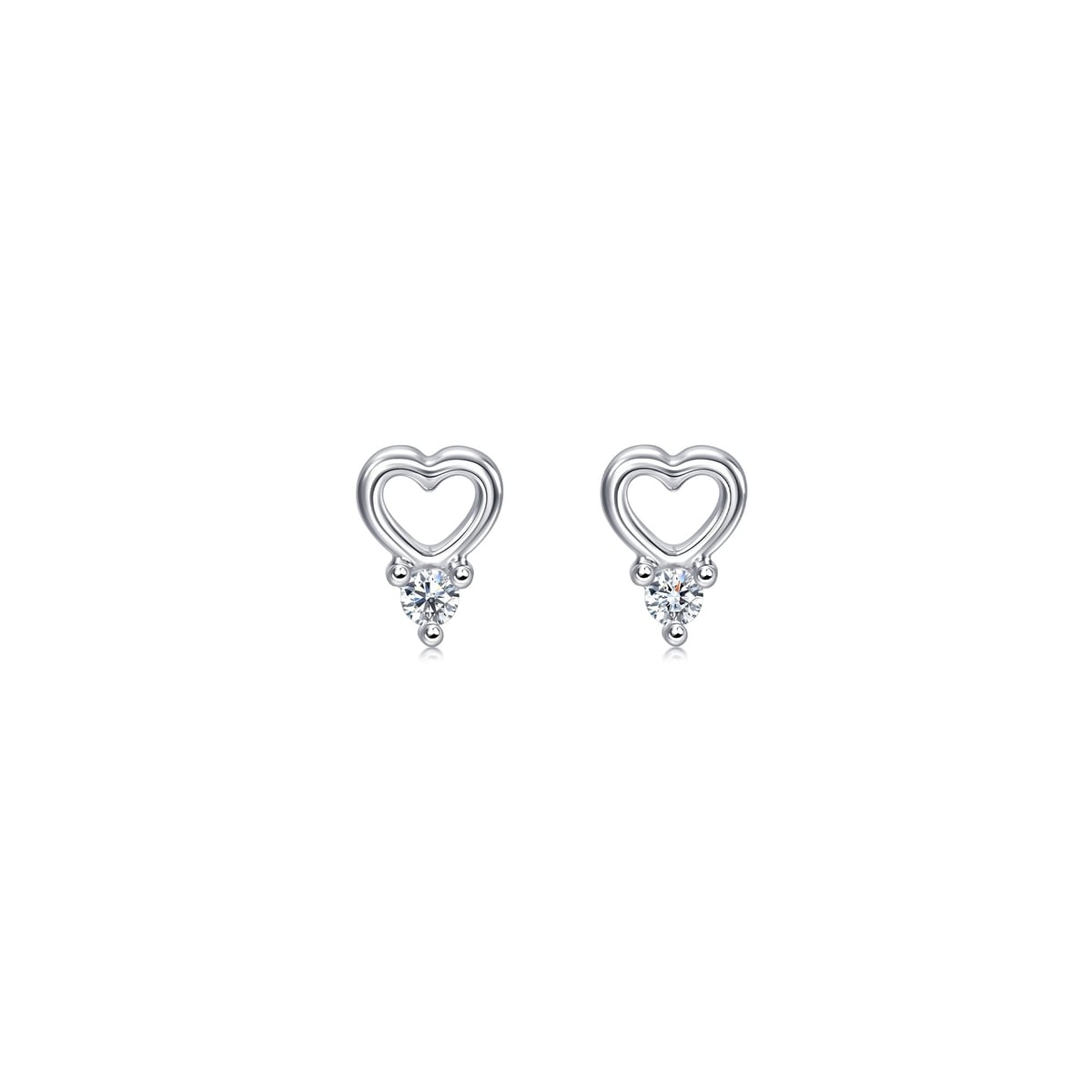 18K White Gold Diamond Earrings