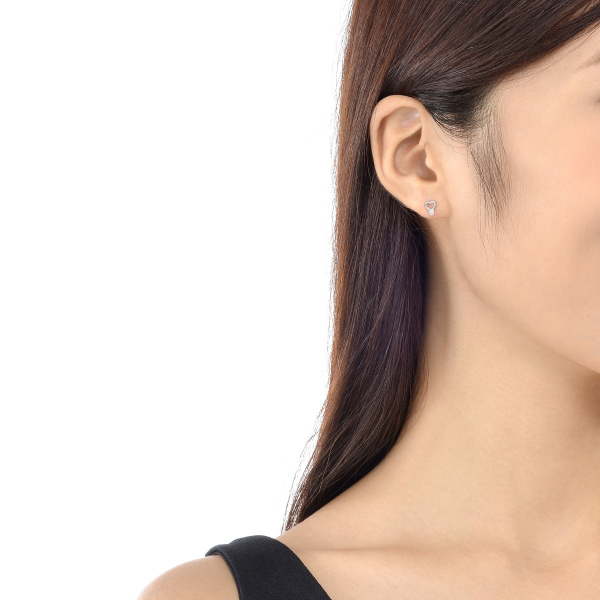 18K White Gold Diamond Earrings