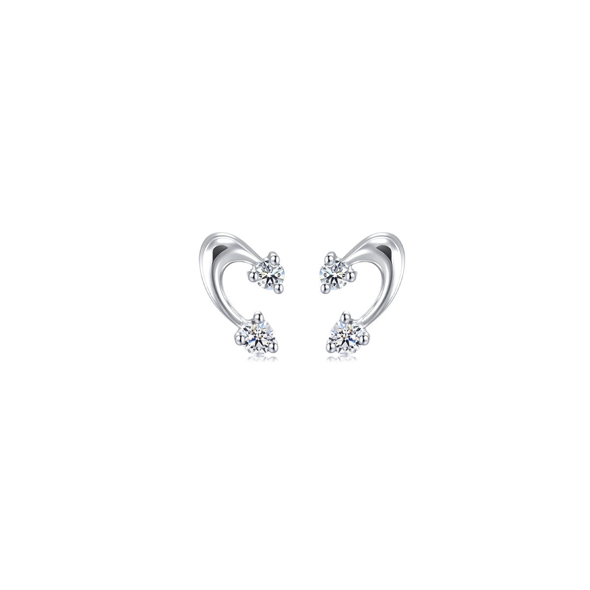 18K White Gold Diamond Earrings