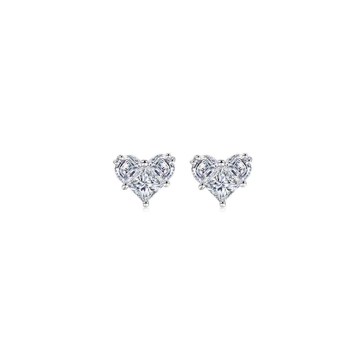 18K White Gold Diamond Earrings