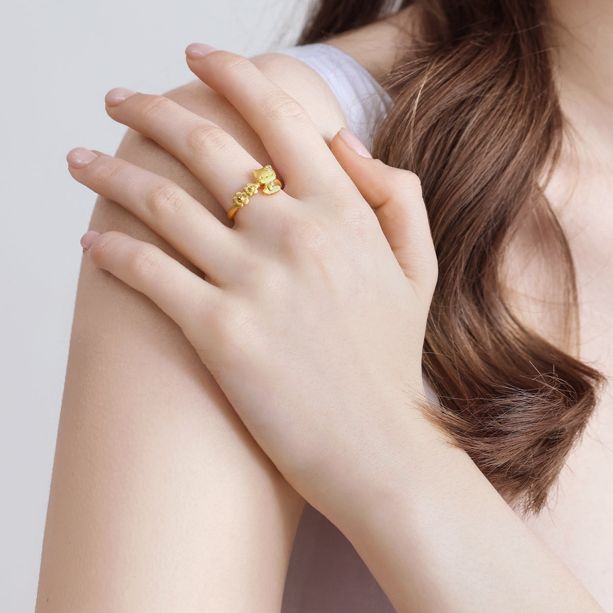 Hello Kitty' 999.9 Gold Ring