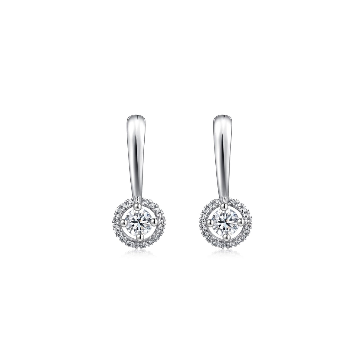 Starry' 18K White Gold Diamond Earrings