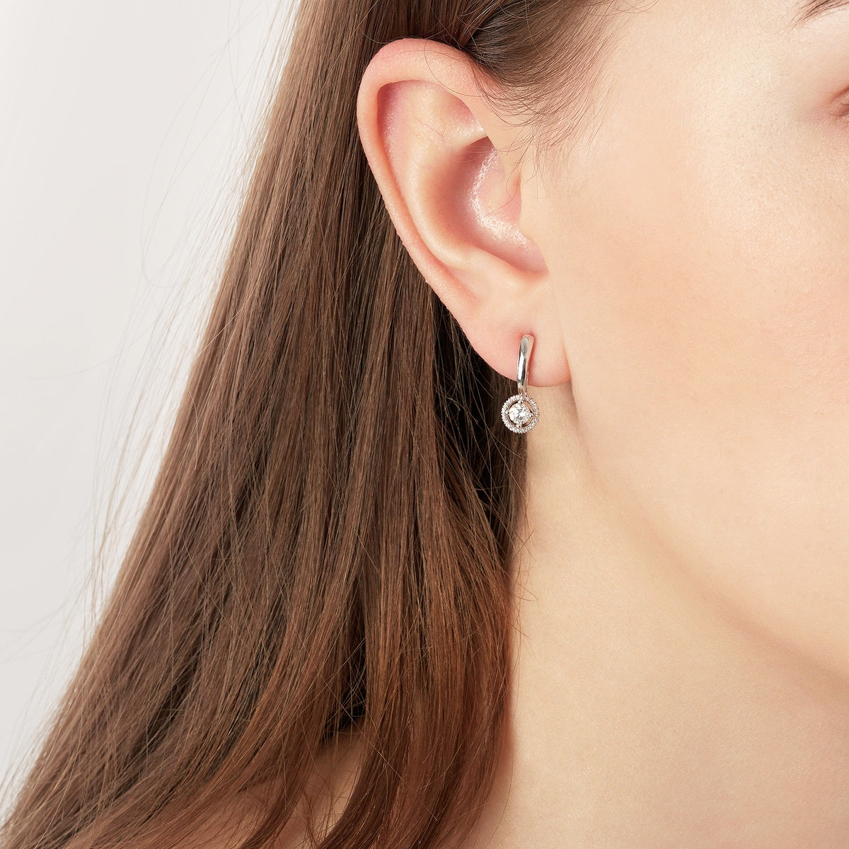 Starry' 18K White Gold Diamond Earrings