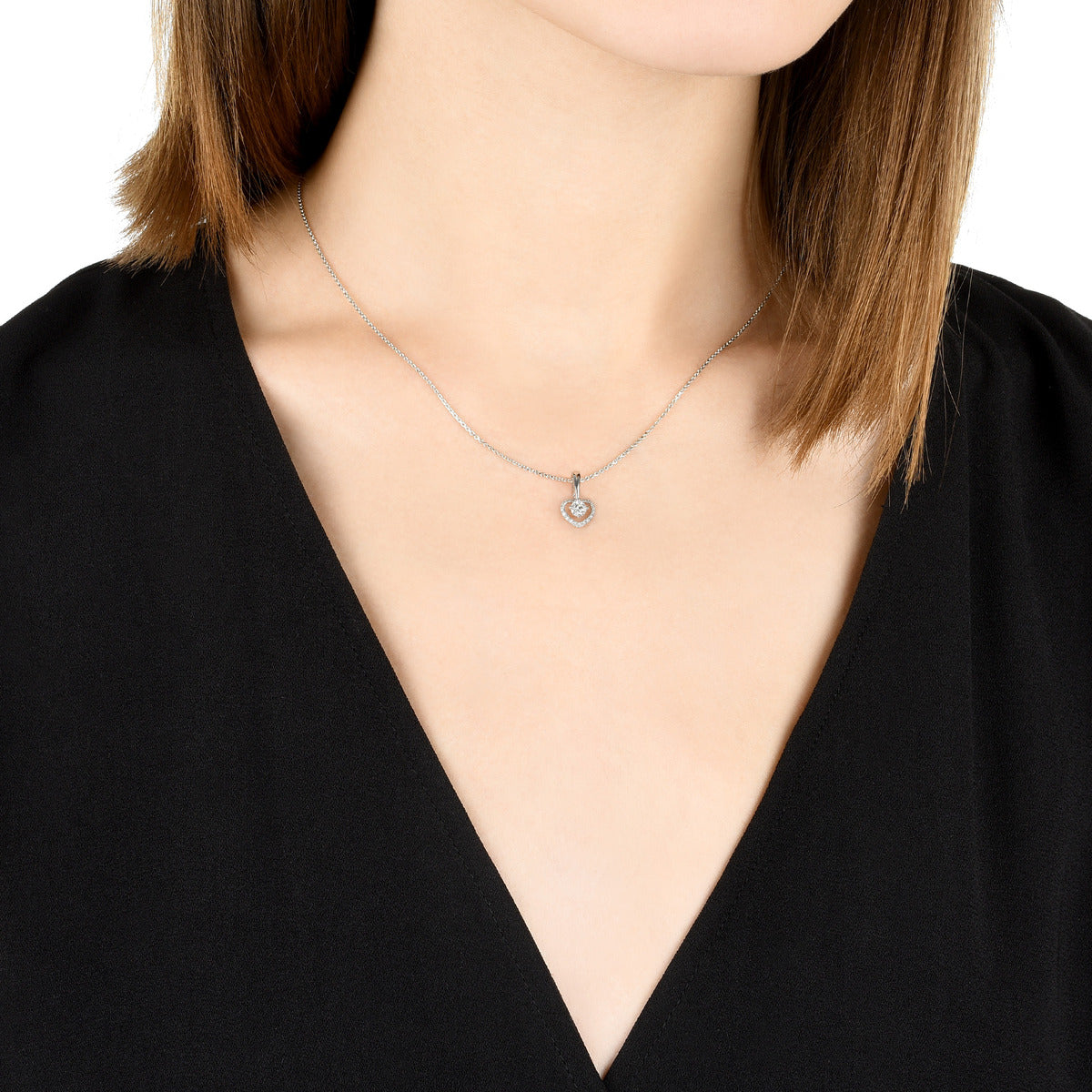 18K/750 Gold (White) Diamond Pendant