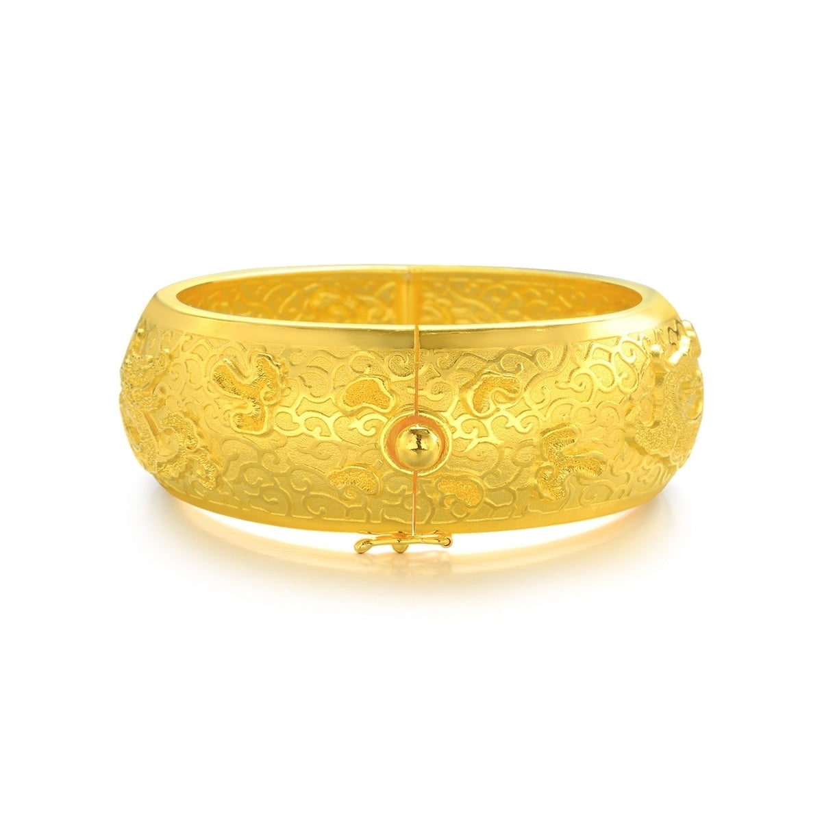 Dragon & Phoenix' 999.9 Gold Bangle