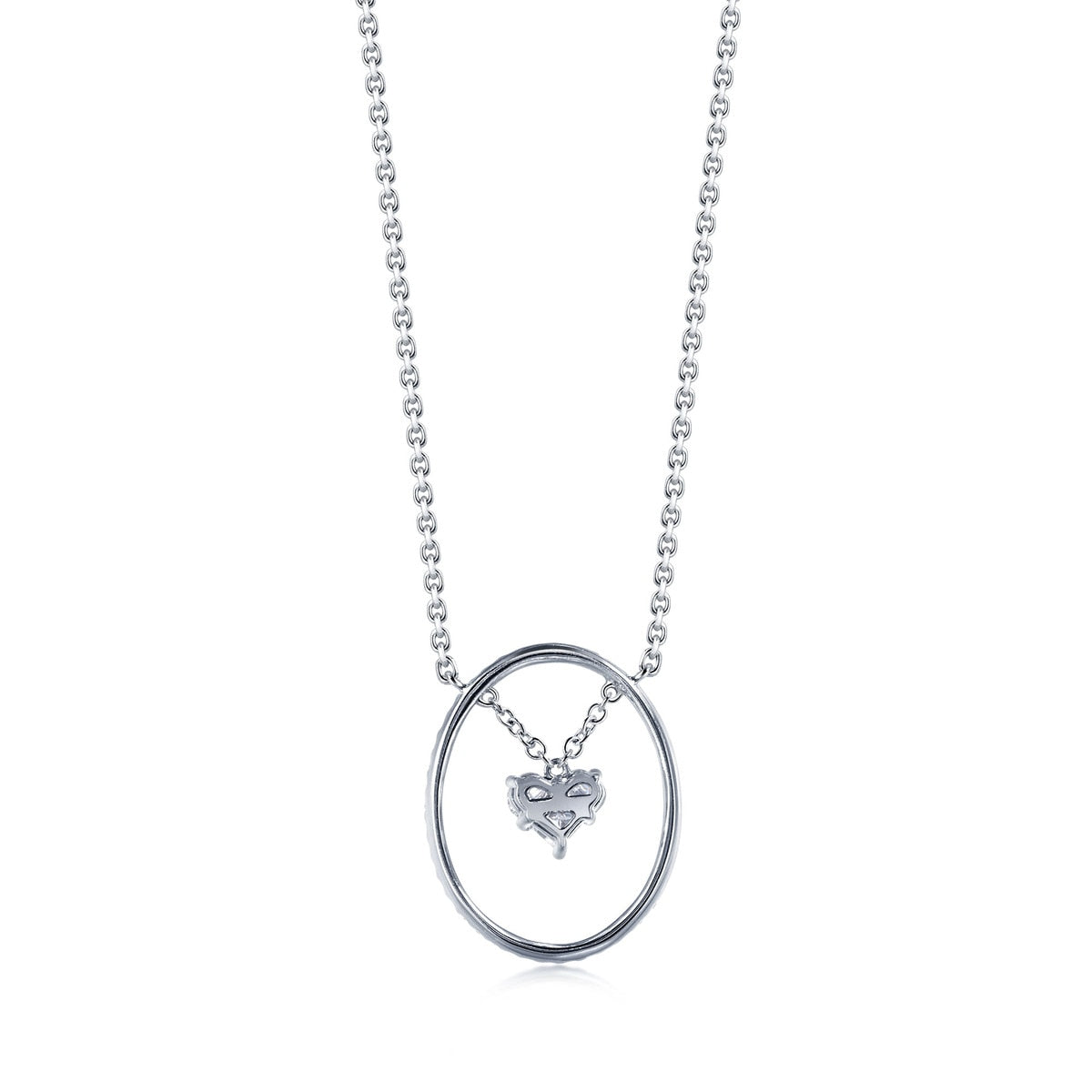 18K White Gold Diamond Necklace
