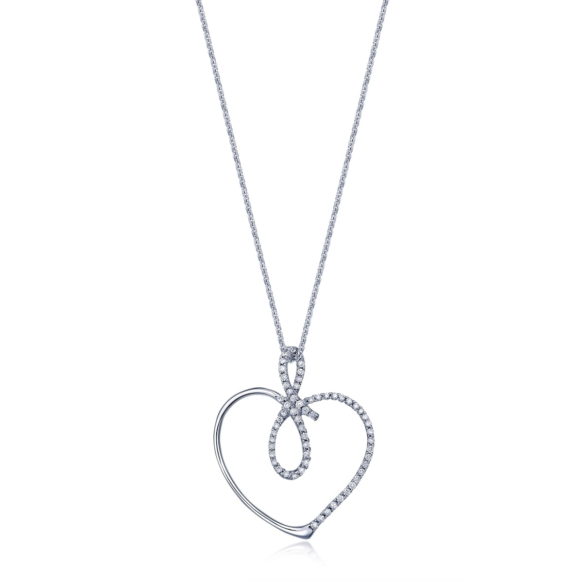 900 Platinum Diamond Pendant