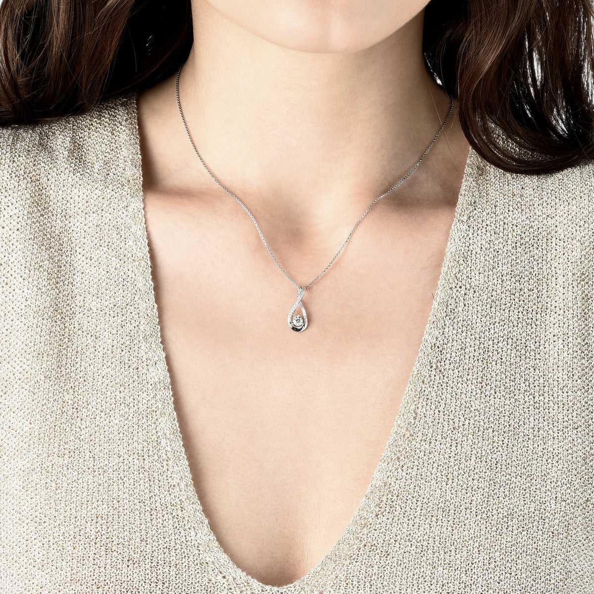 18K/750 Gold (White) Diamond Pendant