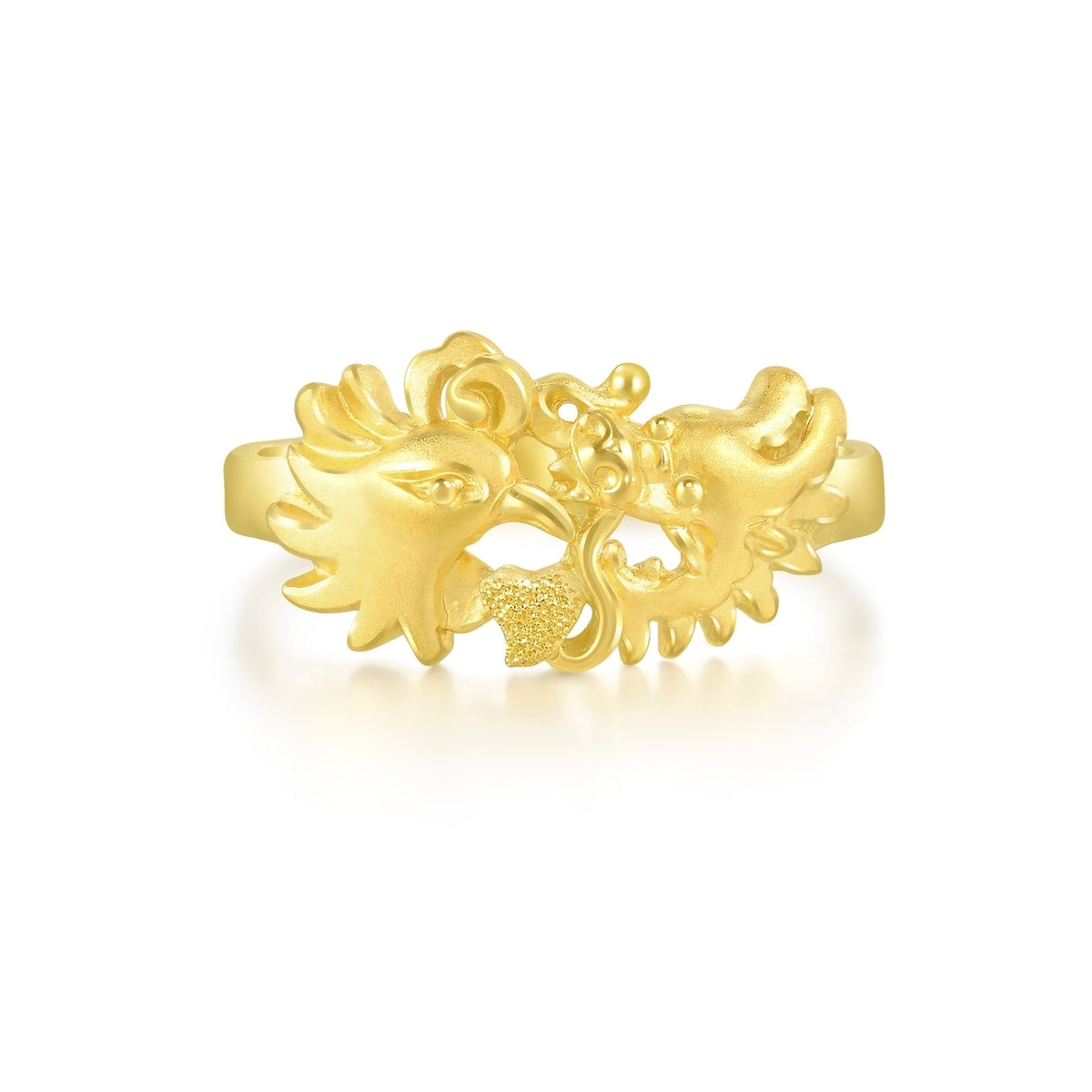 Dragon & Phoenix' 999.9 Gold Ring