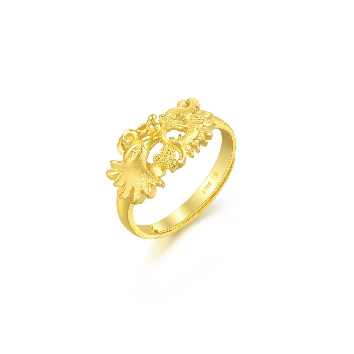 Dragon & Phoenix' 999.9 Gold Ring