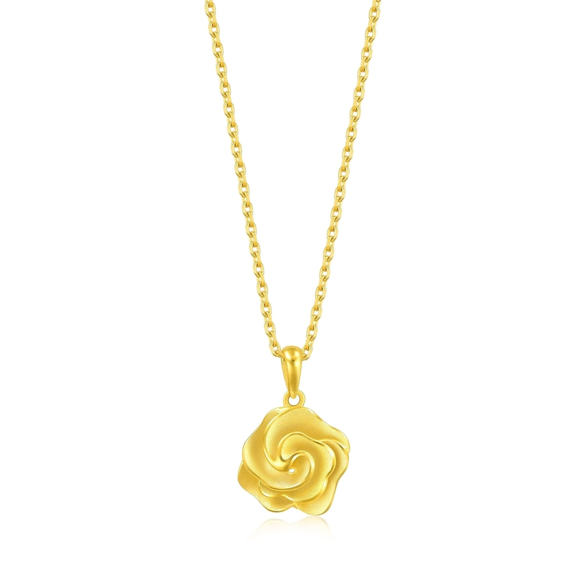 999.9 Gold Flower Pendant