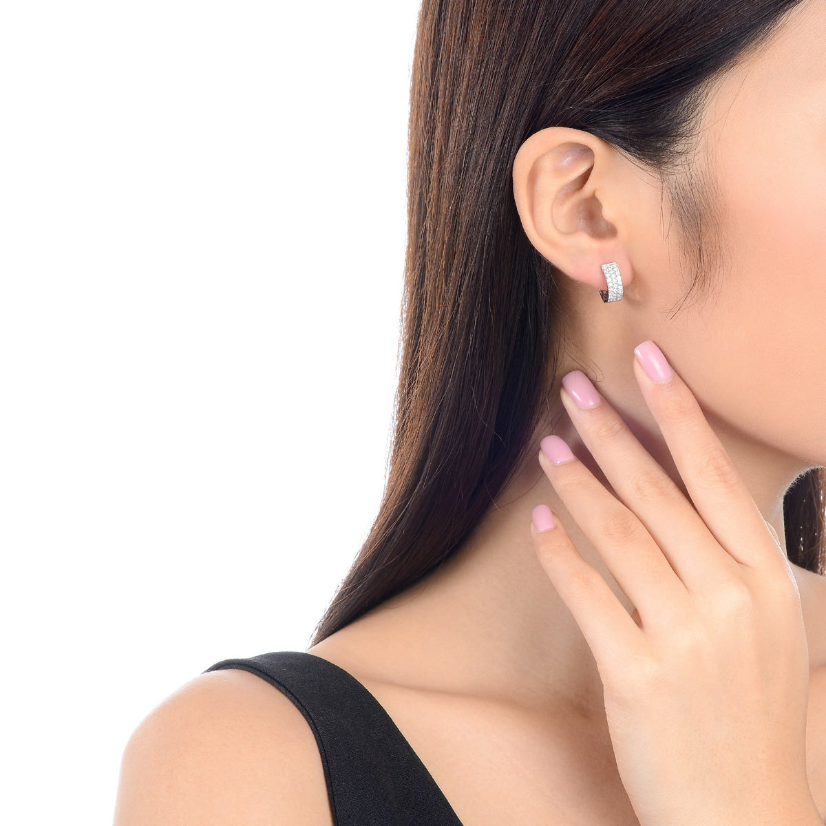 Classics' 18K White Gold Diamond Earrings