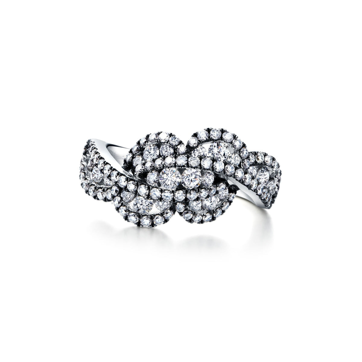 18K White & Black Gold Diamond Ring