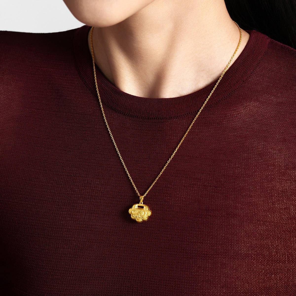 Chinese Gifting Collection 'New Born' 999.9 Gold Pendant