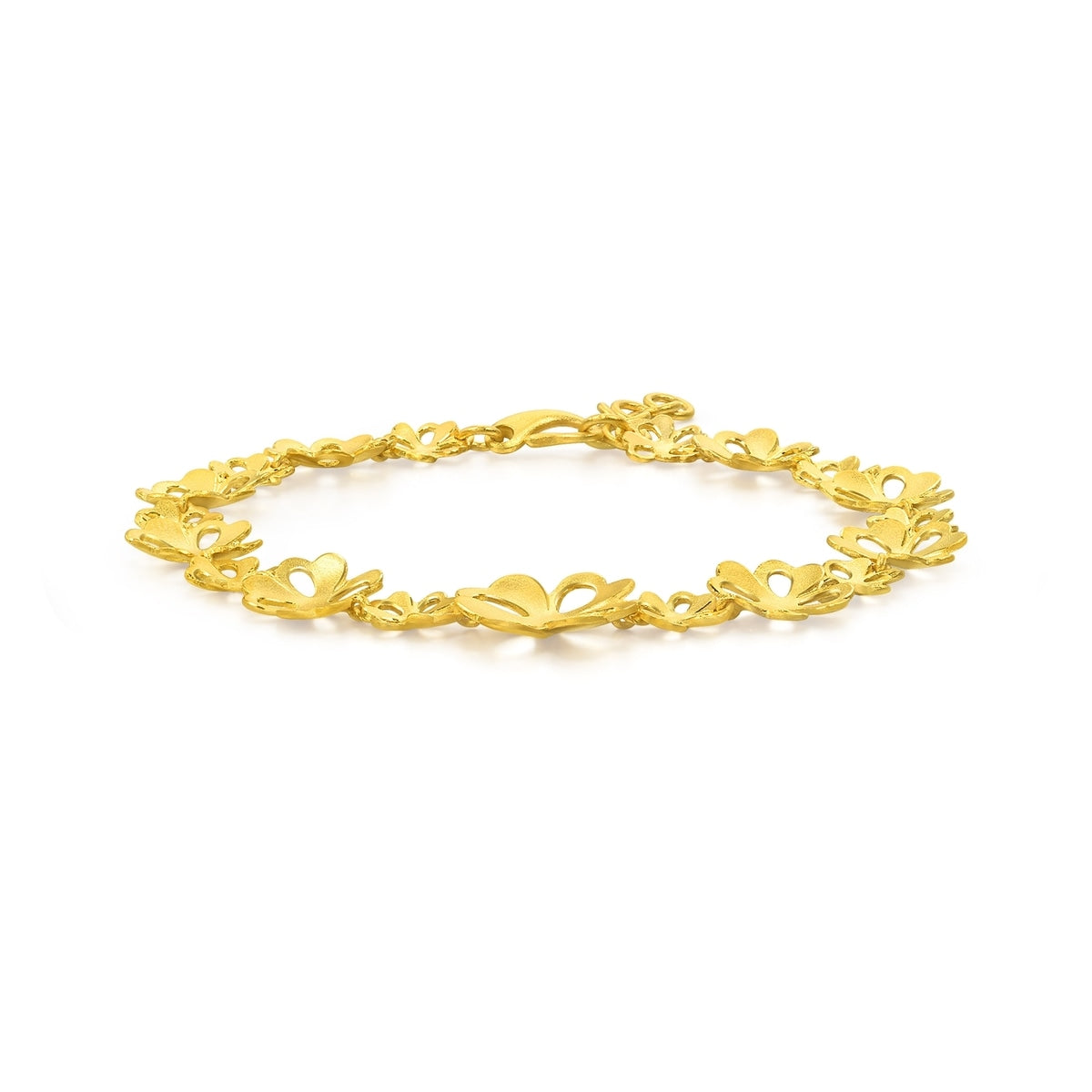 Floral' 999.9 Gold Bracelet