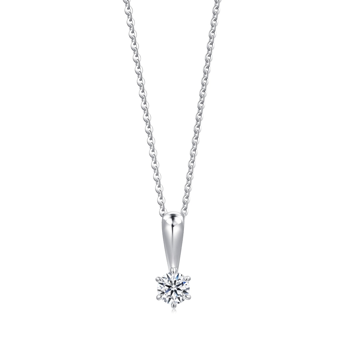Classic' 900 Platinum Diamond Pendant