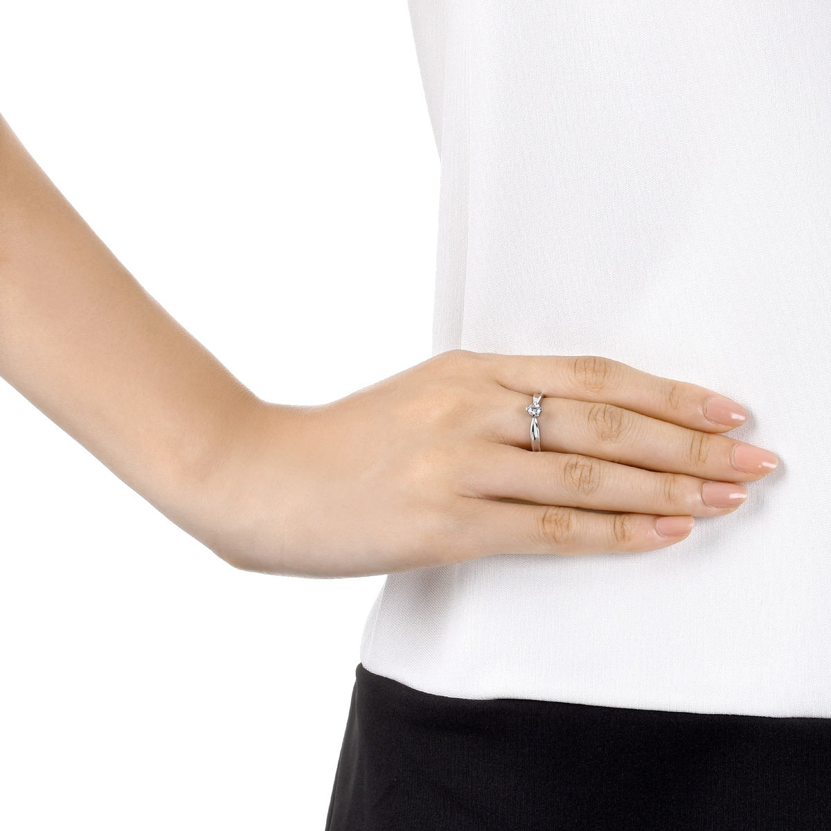 Classic' 900 Platinum Diamond Ring