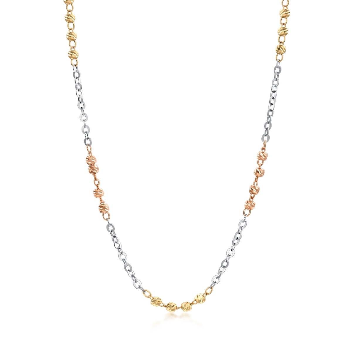 18K Multi-coloured Gold Necklace