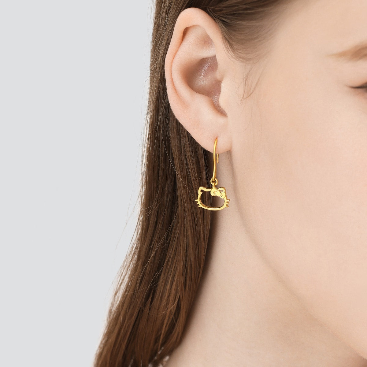 Hello Kitty' 999.9 Gold Earrings