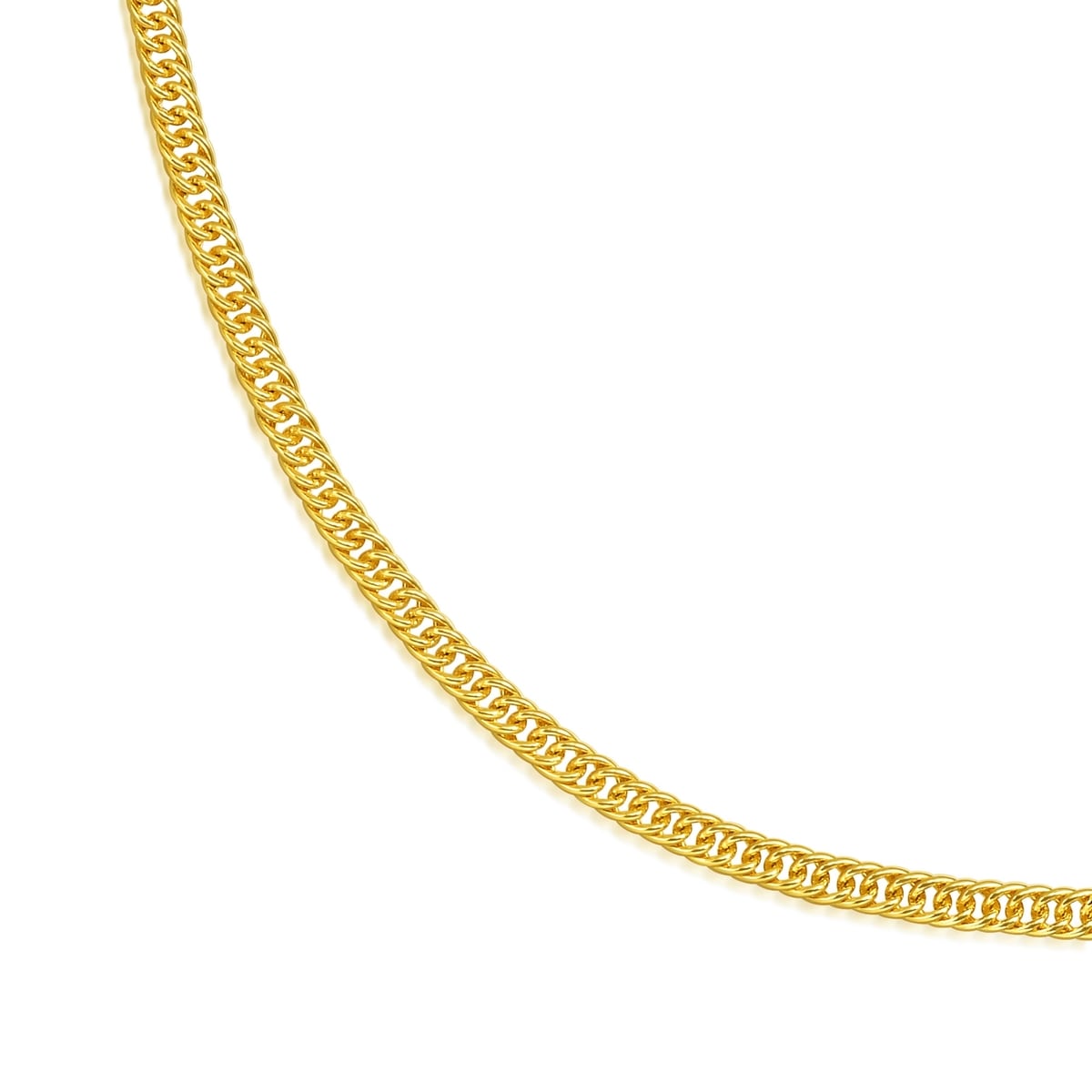 999.9 Gold Curb Chain Necklace