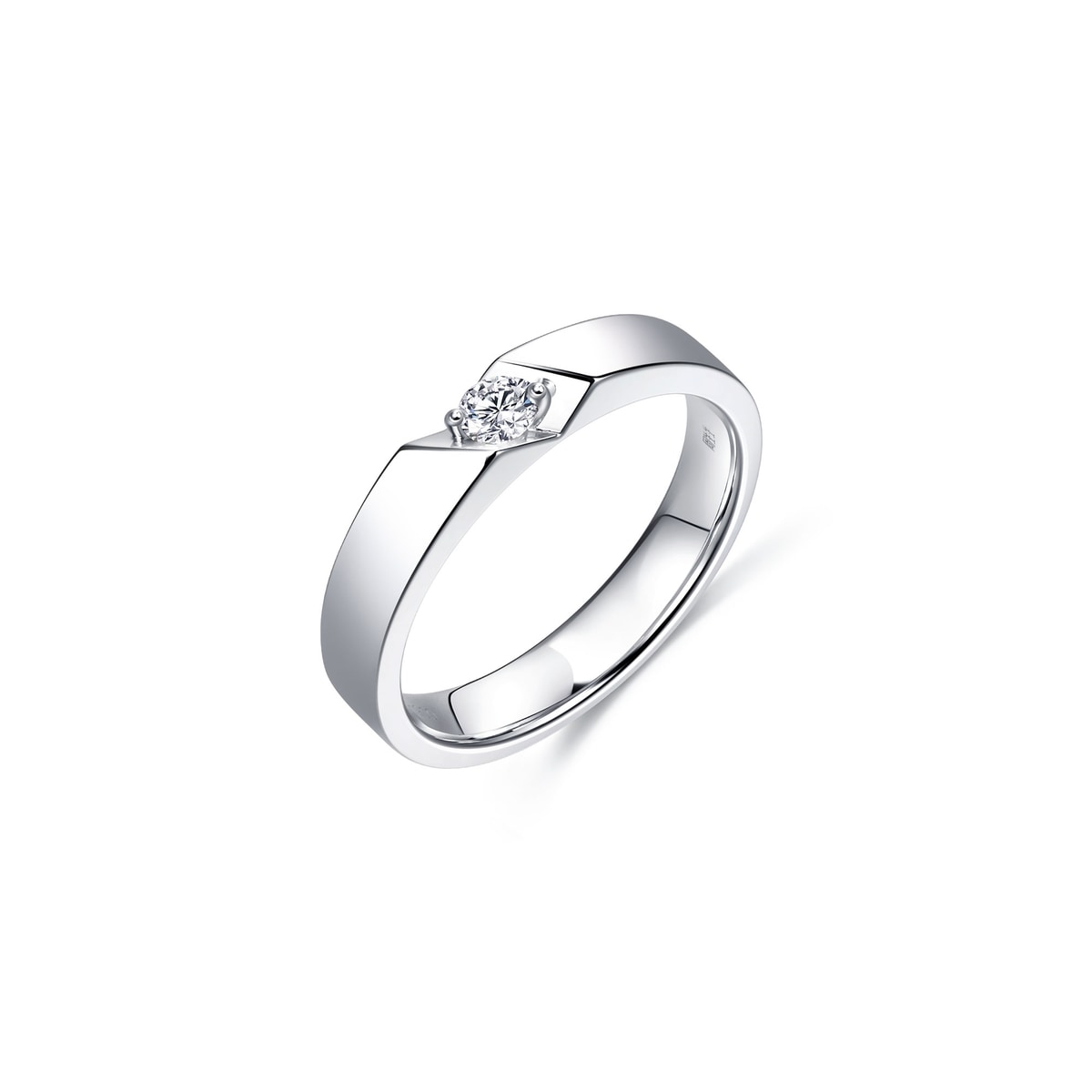 Classic' 900 Platinum Diamond Ring