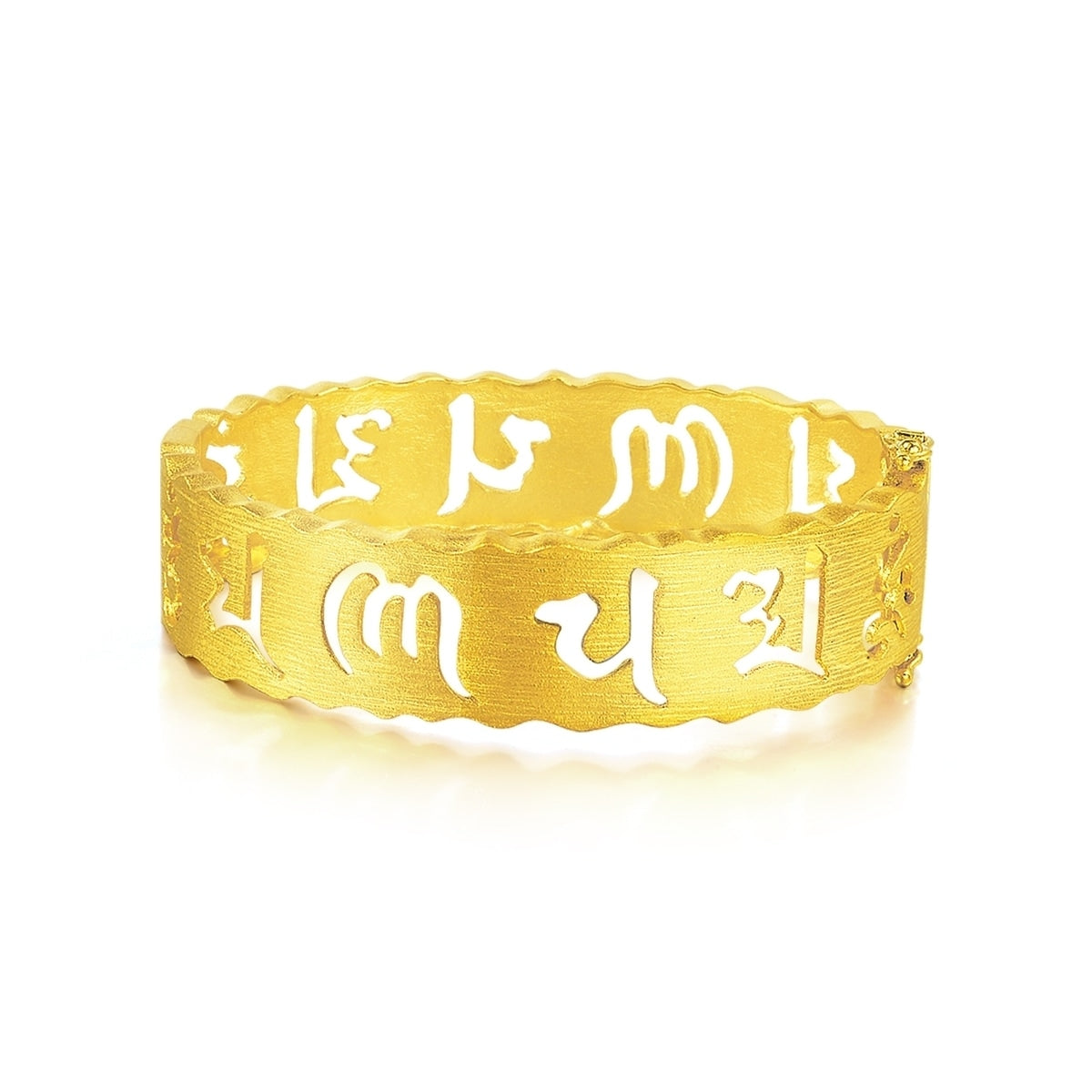Om Mani Padme Hum' 999.9 Gold Bangle