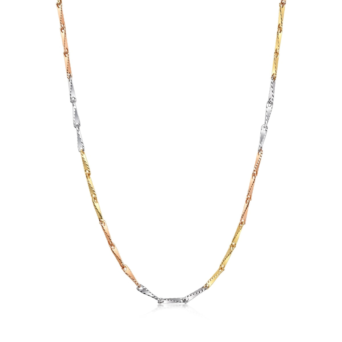 18K Multi-coloured Gold Necklace