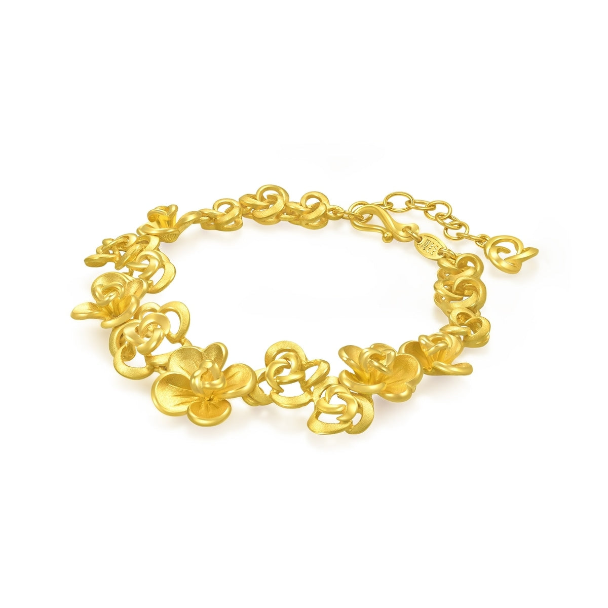 Floral' 999.9 Gold Bracelet