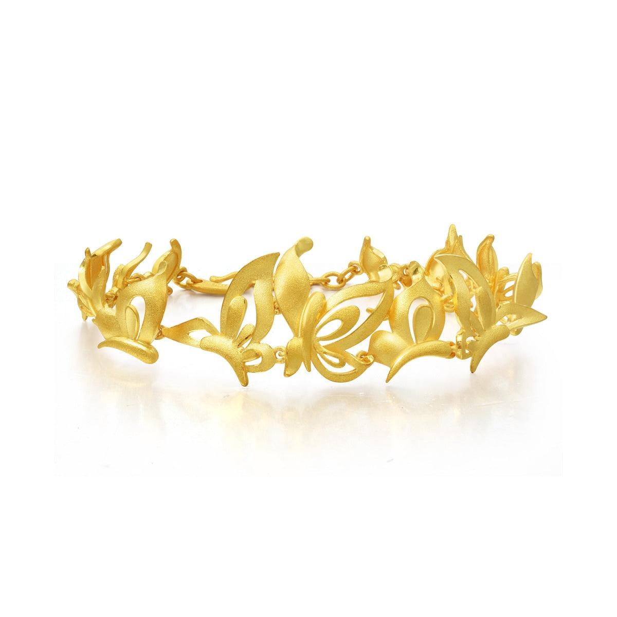 Floral' 999.9 Gold Bracelet