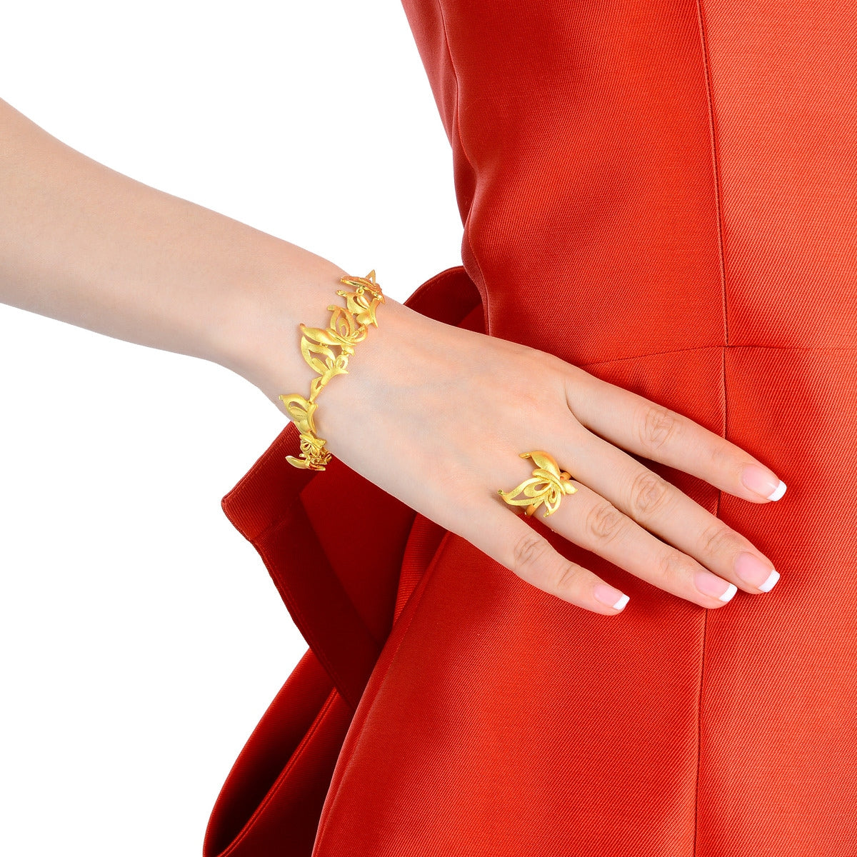 Floral' 999.9 Gold Bracelet