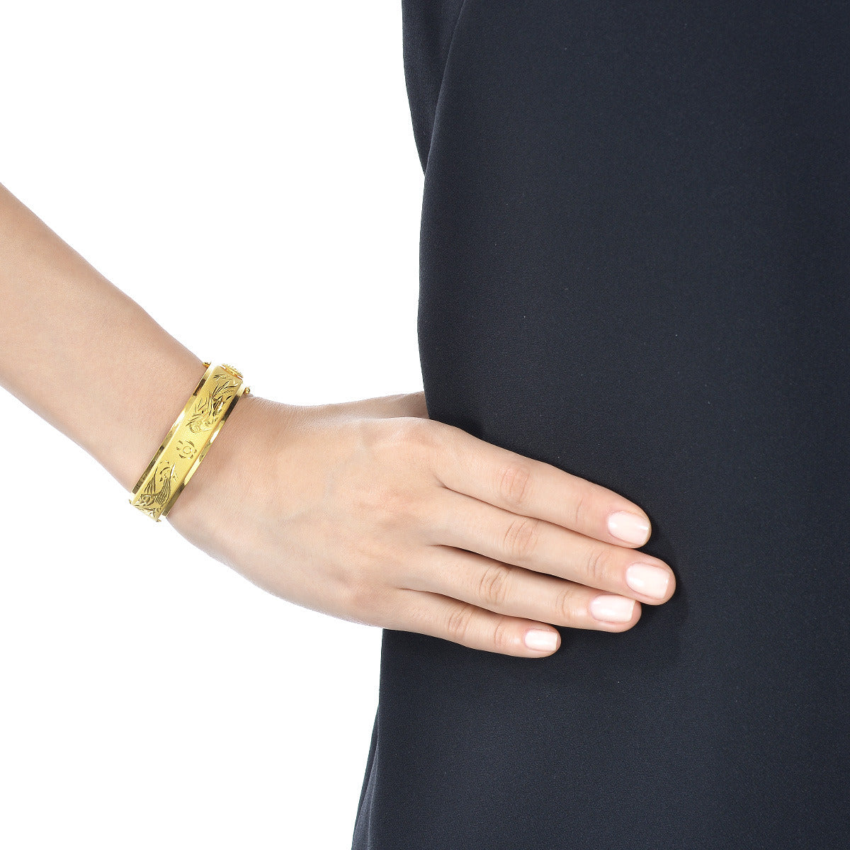 Dragon & Phoenix' 999.9 Gold Bangle