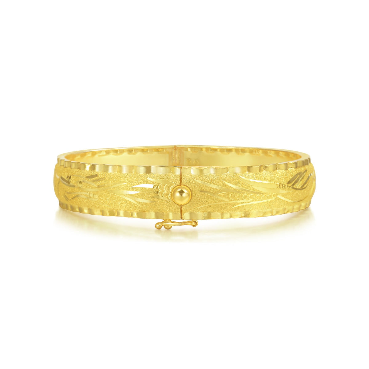 Dragon & Phoenix' 999.9 Gold Bangle