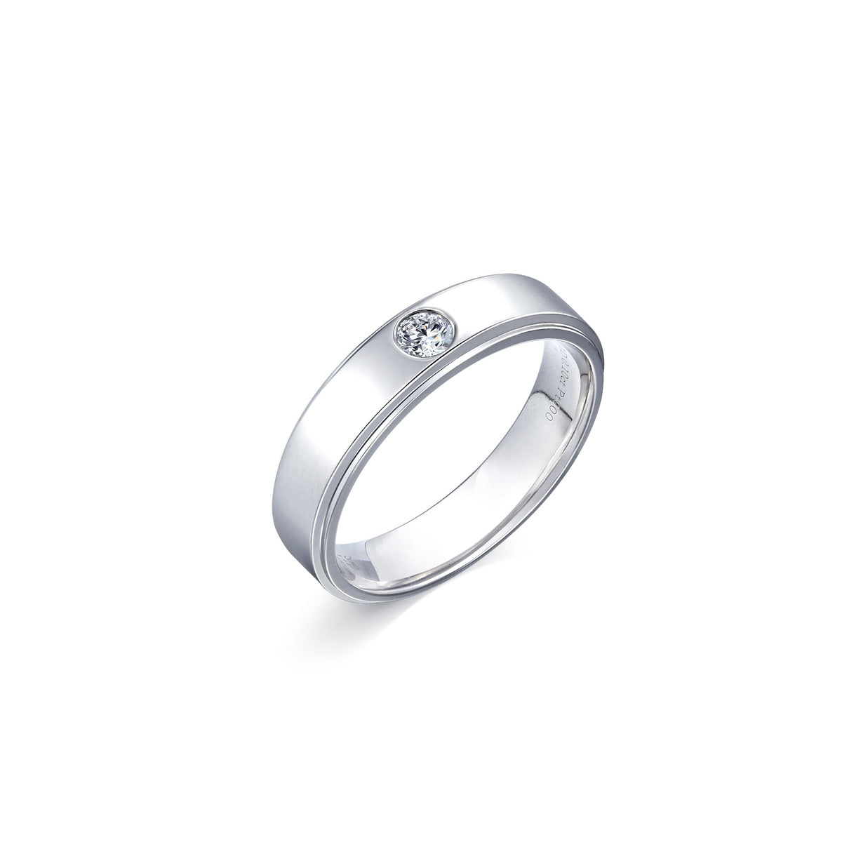 Classic' 900 Platinum Diamond Ring