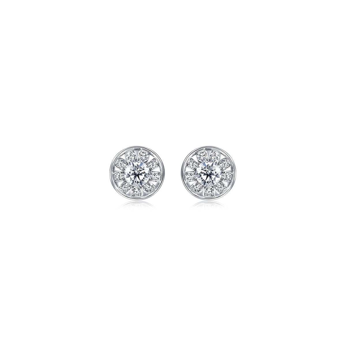 Classics' 18K White Gold Diamond Earrings