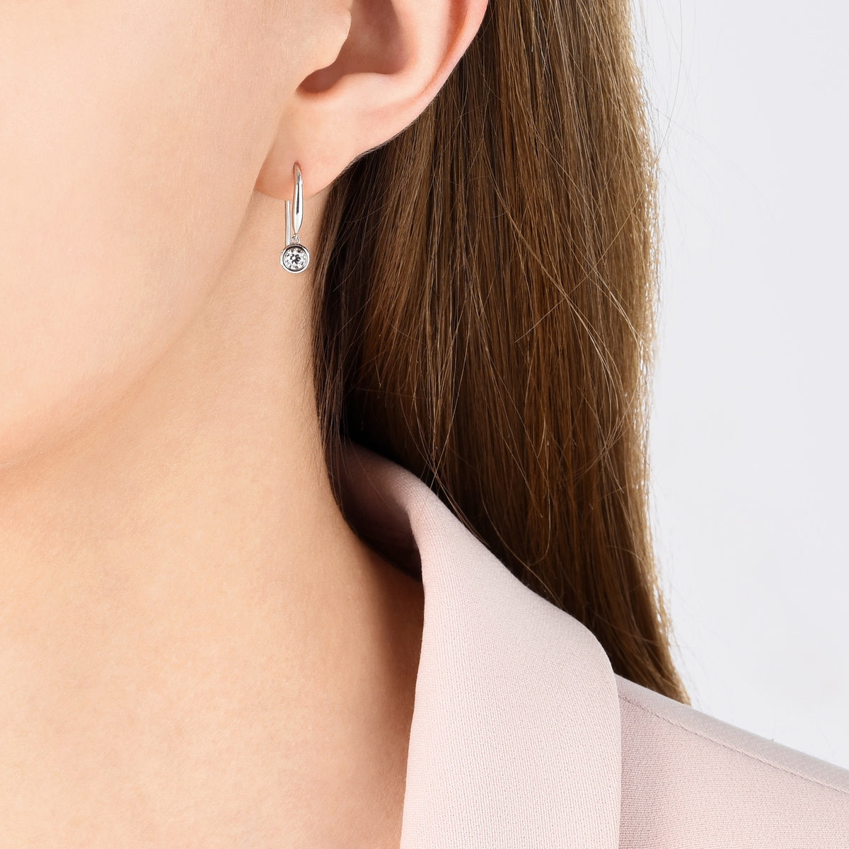 Iconic' 18K White Gold Diamond Earrings
