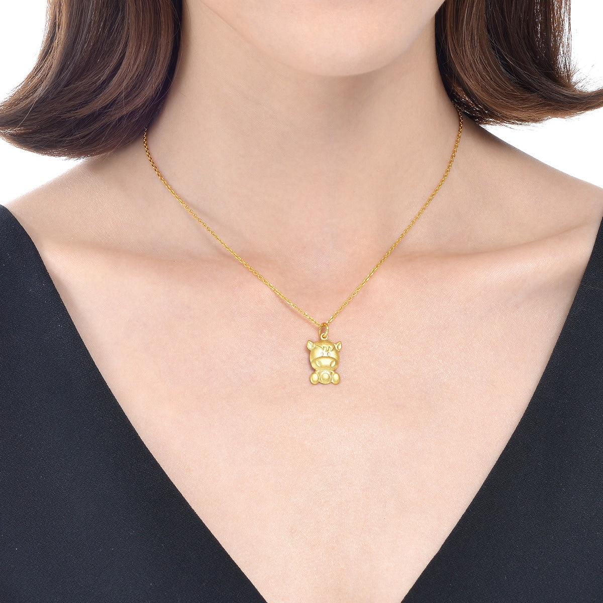 New Year & Chinese Zodiac' 999.9 Gold Pendant