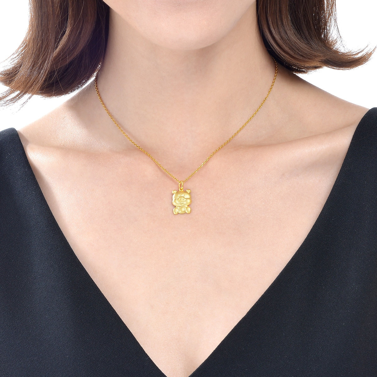 New Year & Chinese Zodiac' 999.9 Gold Pig Pendant