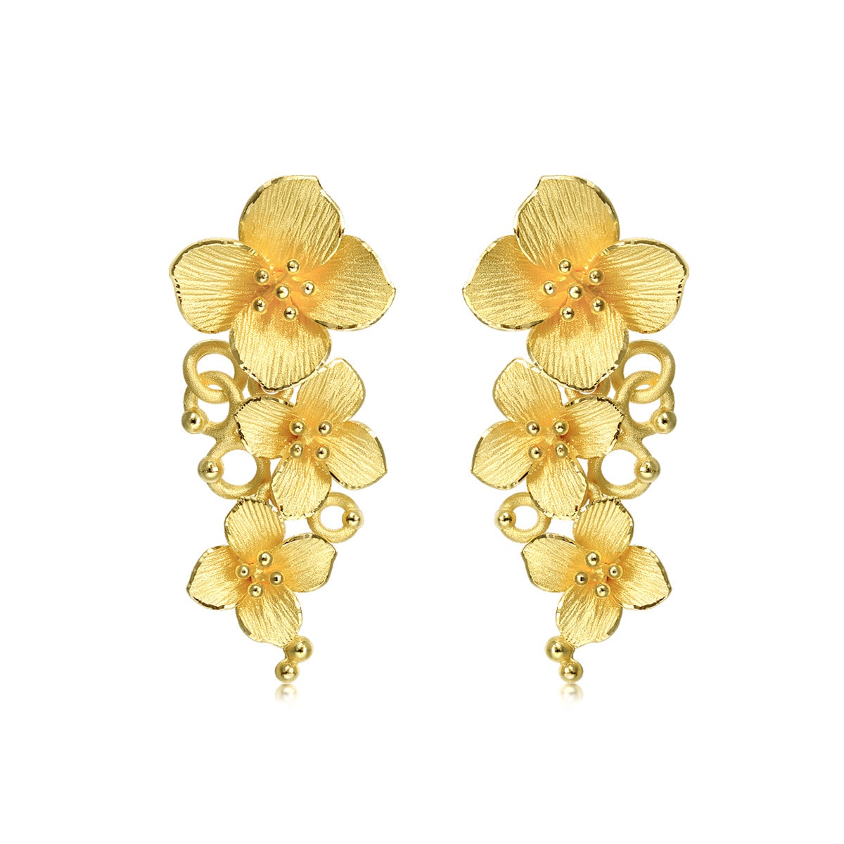 999.9 Gold Earrings