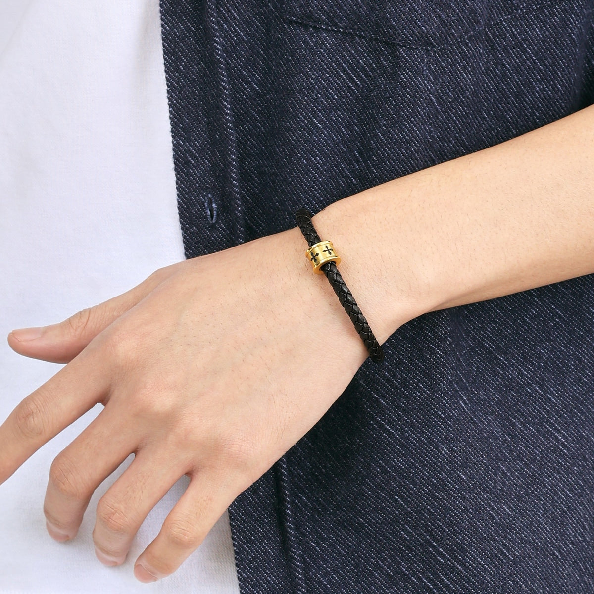 Noir' 999 Gold Faith Charm