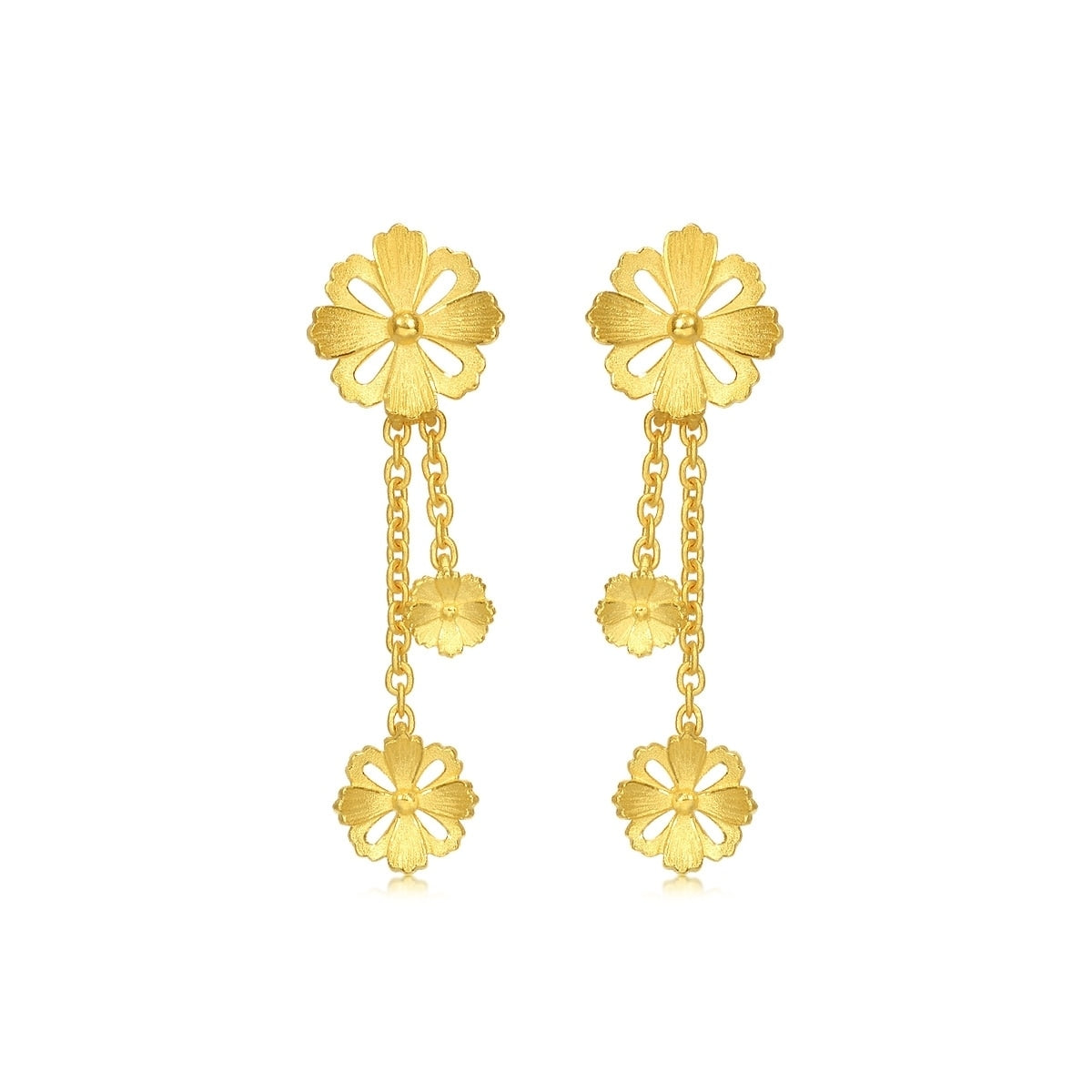 Blossom' 999.9 Gold Earrings