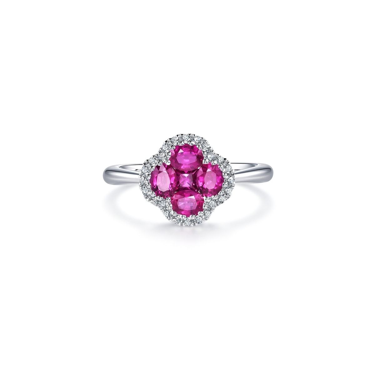18K White Gold Ruby Ring