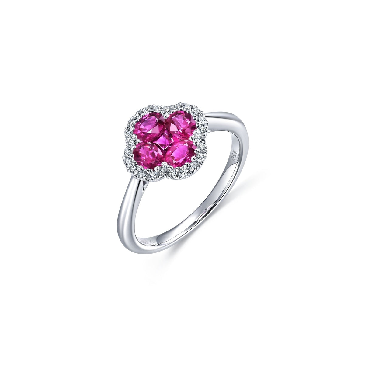 18K White Gold Ruby Ring