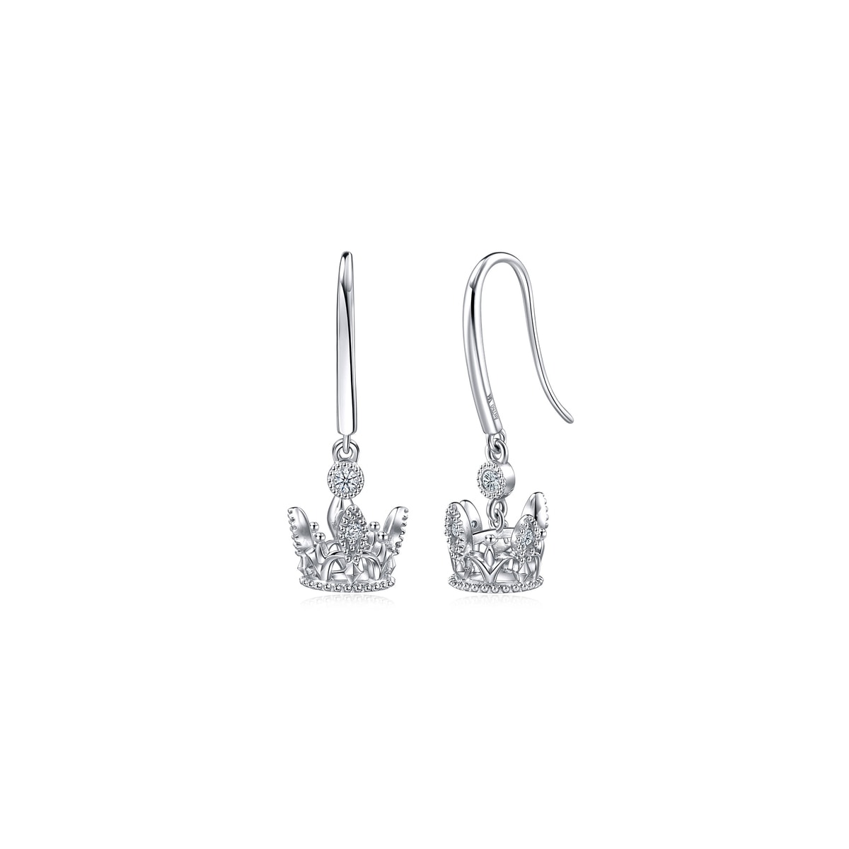 The Art of Romance' 18K White Gold Diamond Earrings